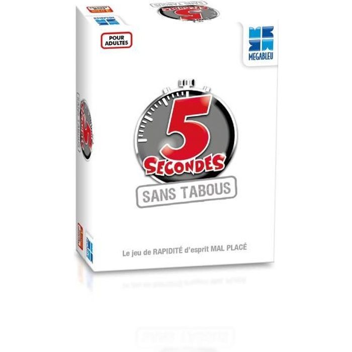 MEGABLEU Jeu de questions-réponses -5 secondes sans tabous-