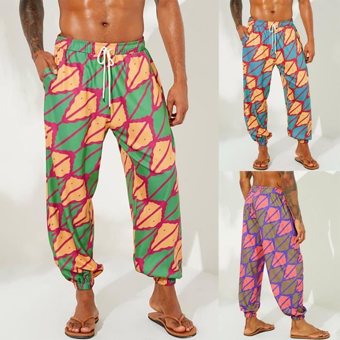 Pantalons pour hommes Harem Pantalons de survêtement Pantalons Jogger décontracté Vêtements de sport Baggy Comfy Pant
