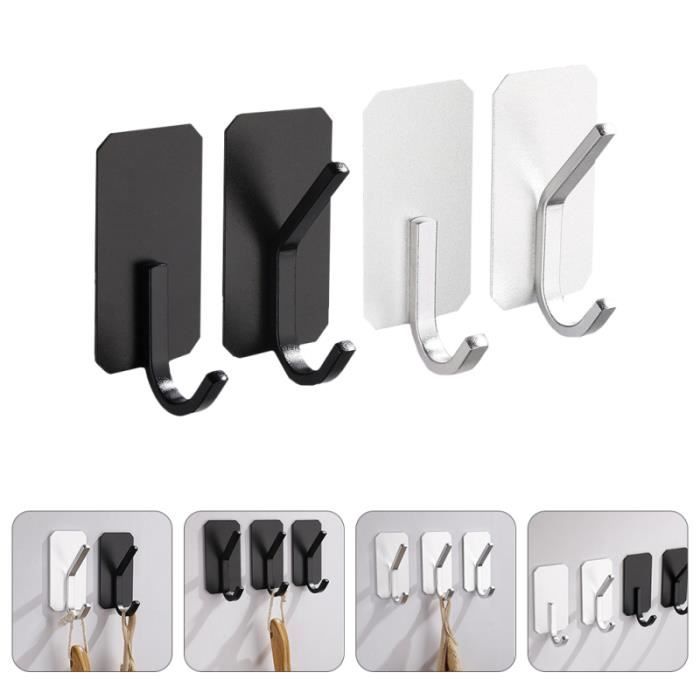 4pcs crochets adhésifs muraux divers organisateur poinçon cintres gratuits PATERE