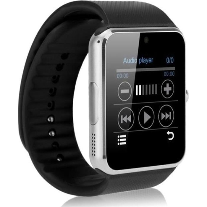 GT08 Montre Intelligente SmartWatch Bluetooth pour iPhone / Samsung et téléphones Android (Argent)
