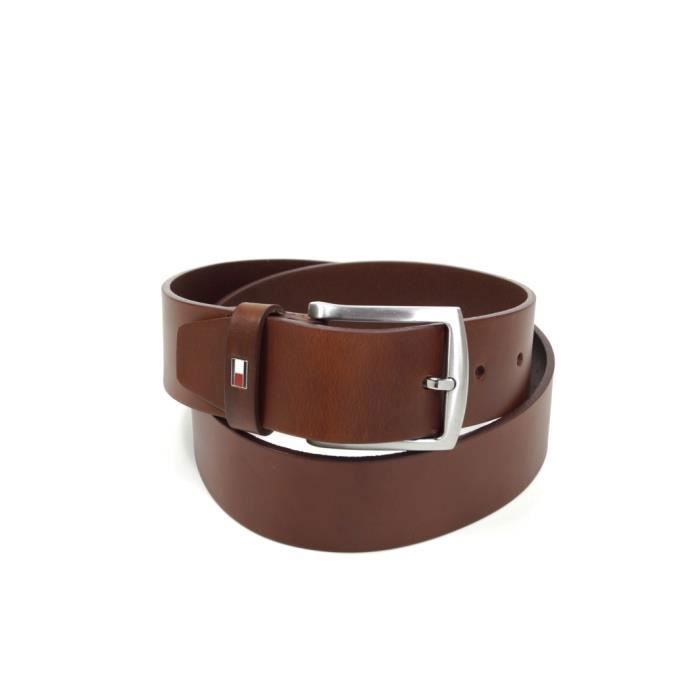 Tommy Hilfiger - Tommy Hilfiger Hommes New Denton Belt Tan brun 100 cm Réf 55577