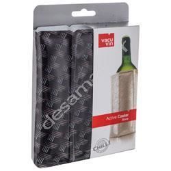 Rafraîchisseur vin motif noir tressé