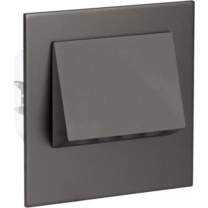 SPOTS - LIGNE DE SPOTS - Applique à LED encastrable 0.42 W 4x blanc chaud Zamel Navi 11-221-62 noir 1 pc(s)