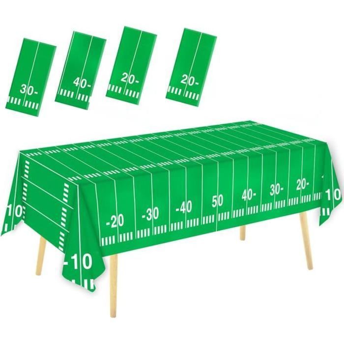 FuenteOrilla Lot de 4 nappes fluorescentes imperméables rectangulaires phosphorescentes de couleurs mélangées pour décorations de fête néon (130 x 220 cm