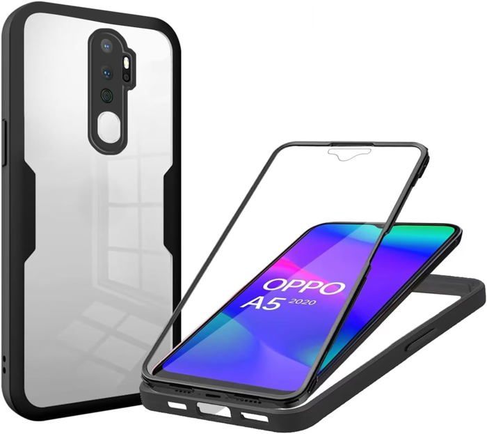 Coque Oppo A57 4G/Oppo A57s 6.56" + 3 Pièces Verre trempé, Souple TPU