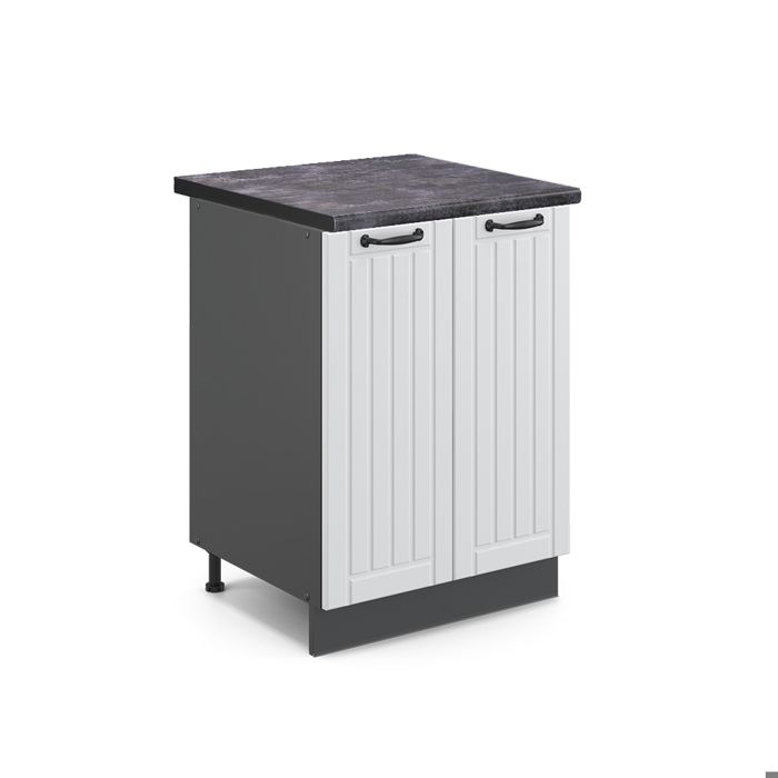 Meuble Dangle Fame-line, Blanc Campagne, 80.5cm , Pt Anthracite