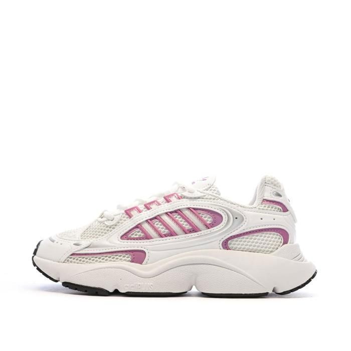 Adidas Baskets Blanches/Roses Femme Adidas Ozmillen