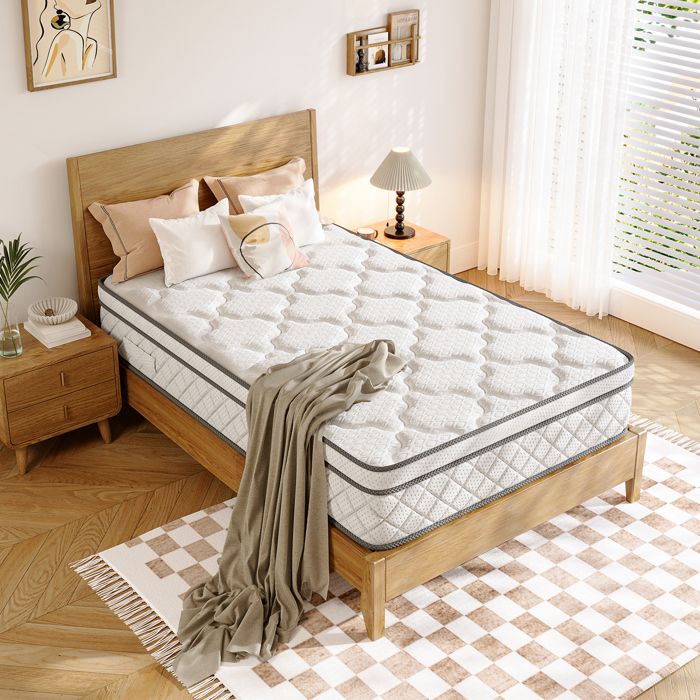 Matelas 120x200Épaisseur 26cmMatela à Ressorts EnsachésIsolation des MouvementsHaute ResilienceUltra RespiranteParfait