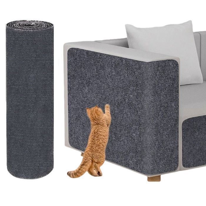 Meilleurs prix pour Housse anti griffe de chat canape anti griffe 40x200cmTapis GriffoirGriffoir Canapé Auto-adhésifsGris foncé GRIFFOIR