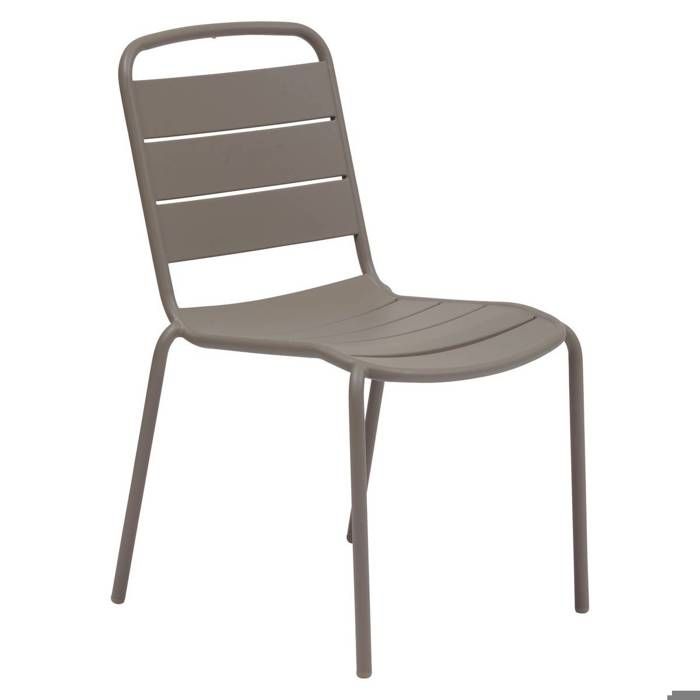 Chaise de jardin empilable Alegoria café - Hespéride Chaise de jardin empilable Alegoria café - Hespéride