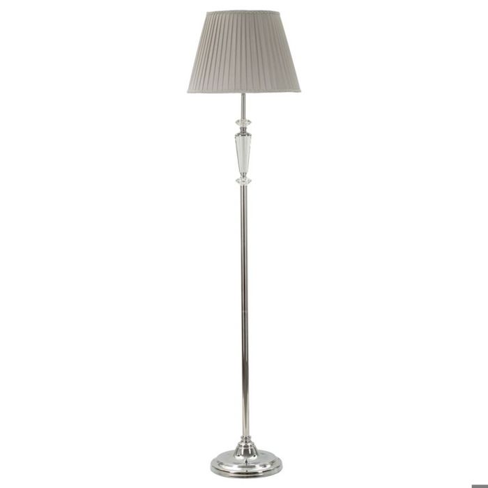 Lampadaire Silvery avec abat-jour gris CM Ø40x164 - Réf. VK8681847409458
