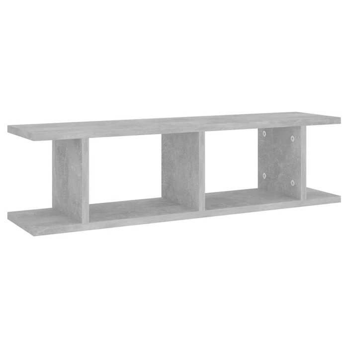 Magnifique Étagères murales 2 pcs - Gris béton 75x18x20 cm bois dingénierie - design polyvalent - pour maison - Gris 9.45 kg 2026_8