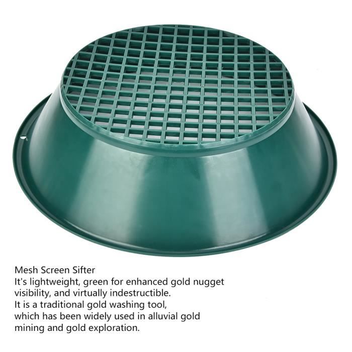 Duokon Mesh Screen Sifter Gold Pan Panning Classifier Mesh Screen
