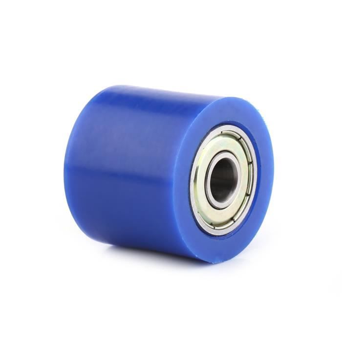 Tbest Guide Chaîne Moto 8 Mm Tendeur Rouleau – Bleu, Robuste Avec Roulements Pour VTT Et Moto