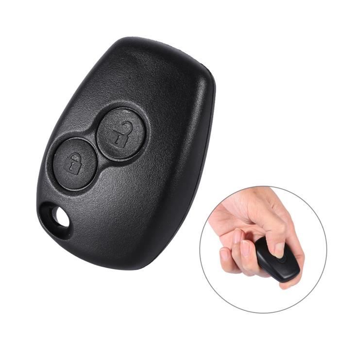 Coque Télécommande 2 Boutons Pour Renault/Dacia - Avec Lame De Clé Et Tournevis - Installation Facile