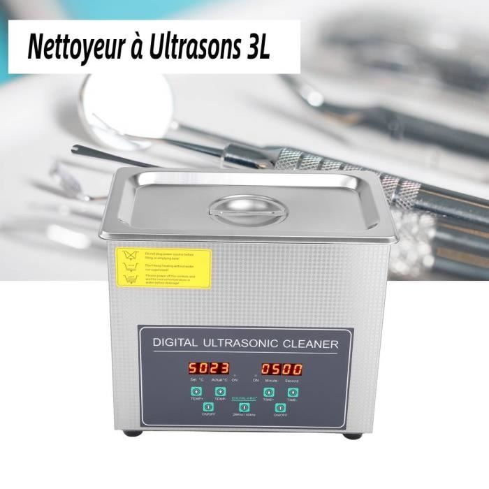 Nettoyeur Ultrasons DK SONIC 3L 120W - Avec Chauffage Et Panier