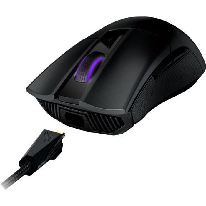 Asus Souris Optique Rog Gladius Ii Origin Usb 2 0 Noir Cable 12000 Dpi Roulettes Avec Frein Prix Pas Cher Cdiscount