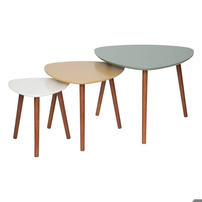 Table basse - marbre et manguier - Atmosphera créateur d'intérieur