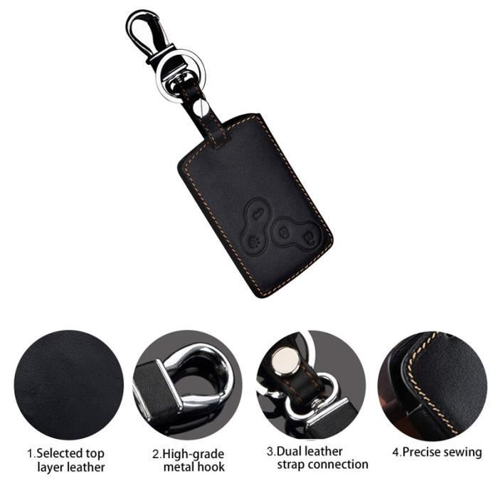 Protection Carte Renault Etui Porte Clef Voiture Telecommande Cle