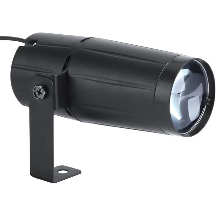 Projecteur LED Pinspot 3W Blanc Pour Boule à Facettes - Disco, Bar, Musée (Angle 8°)