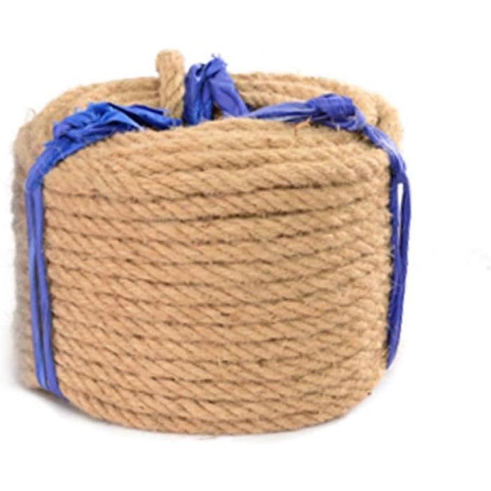 Treetalk – Ficelle en jute naturel 500m – Corde fine pour jardinage et décoration – Écologique et sans odeur – Pour emballage et arts créatifs