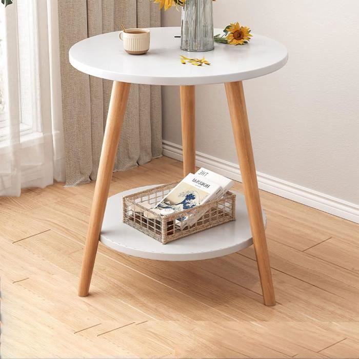 VIOLHEDO Ensemble De Tables Basses, Table De Salon Moderne, Aspect Marbre, Blanc Doré, Table D'appoint, Structure En Métal, Table Basse