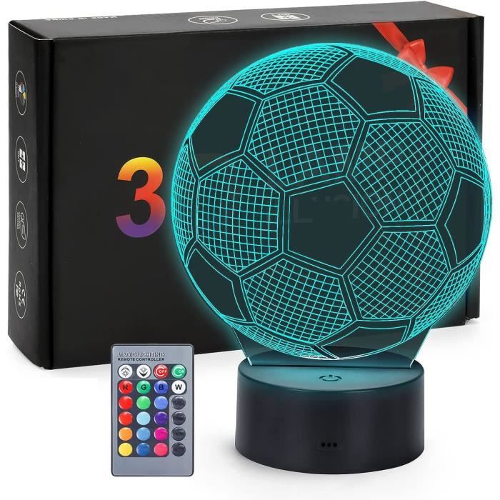 Cadeau pour Garçon De 6 7 8 9 10 Ans，Veilleuse Football Jouets pour Garçons De 510 Ans Cadeau