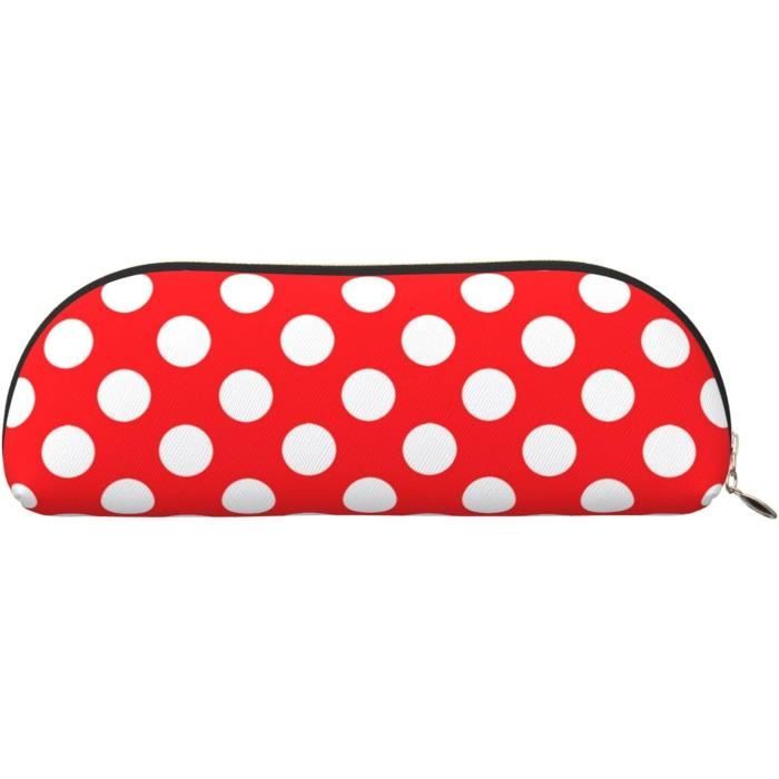 Trousse à Crayons Motif Guépard En Polyester - Dimensions 22x12x5 Cm, 2 Fermetures éclair - Pour école, Bureau, Voyage, Maquillage - 7