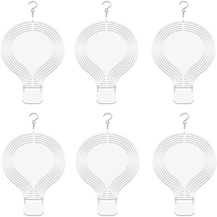 Lot De 6 Carillons éoliens De Pâques à Peindre – Lapins En Bois – DIY Créatif Pour Enfants