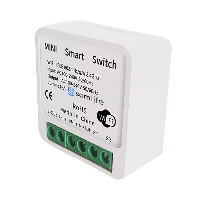 proAMEDEN Interrupteur intelligent Wi-Fi 16 A Mini Smart Switch Wi-Fi