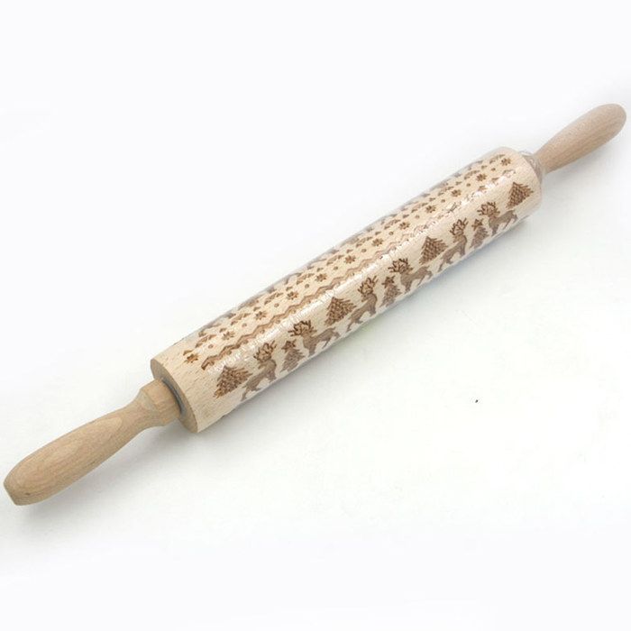 Decoration De Noel Pour Patisserie Rouleaux A Patisserie Bois De Noel De Rouleau A Patisserie De Relief Pour Faire Cuire Des Biscuits De Relief Decoration De Gateaux Noel Outil A Patisserie 43cm Rouleau A Patisserie Motif Noel