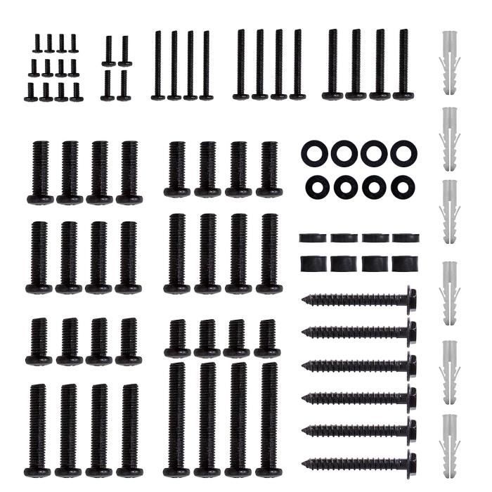 Kit De Vis VESA GINKGO Pour TV Jusqu'à 80" - M4 M5 M6 M8 Avec Entretoises, Compatible Avec Tous Supports Muraux - 11