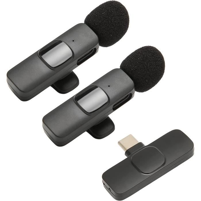 Micro-cravate sans Fil, K9 USB C Mini Micro-cravate Plug Play Mic sans Fil 6-10h  Autonomie en Veille 1 pour 2 Micro-cravate [619] - Cdiscount TV Son Photo