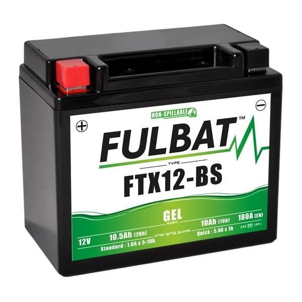 Batterie ytx12-bs fulbat 12v10ah lg152 l88 h131 - gel