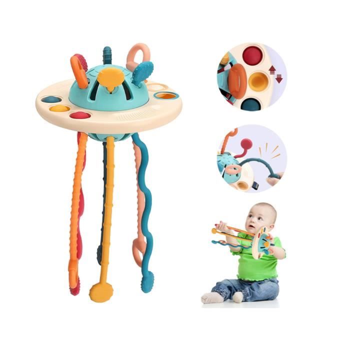 Meilleurs prix pour Jouet Sensoriel Jeux de Corde à Tirer - Bébé - UFO - Silicone de qualité alimentaire - ABS - Mixte