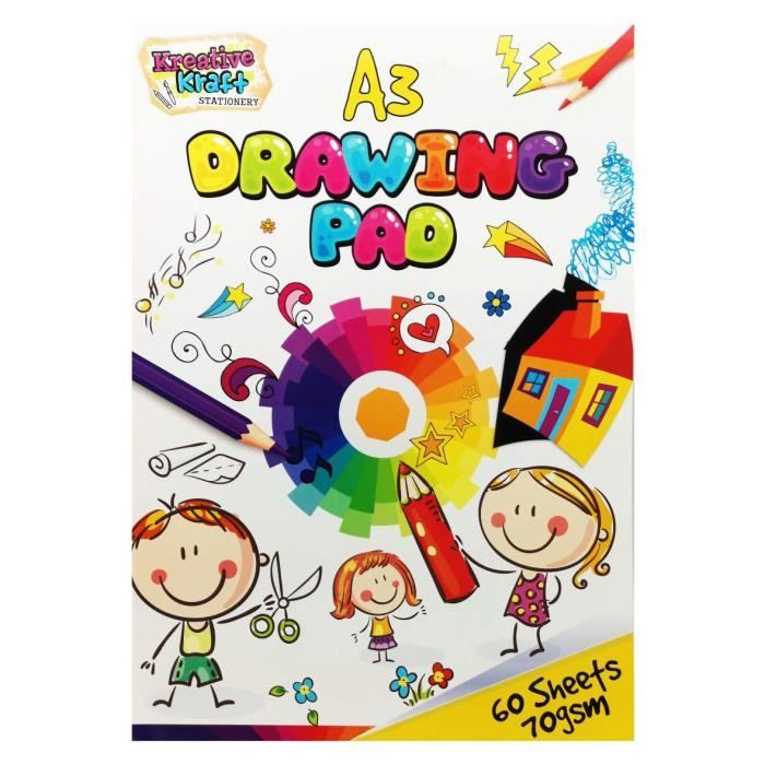Kreativekraft Carnet De Croquis Adultes Enfants 60 Feuilles Carnets A Dessins Colorier Dessiner Ecrire Achat Vente Carnet De Croquis Kreativekraft Carnet De Cdiscount