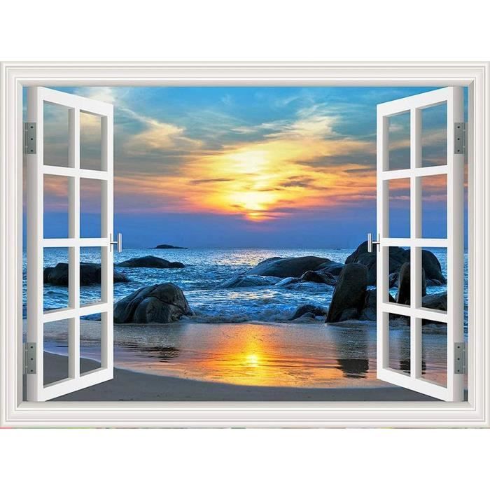 Kit Diamond Painting Paysage De Coucher De Soleil Violet Peinture