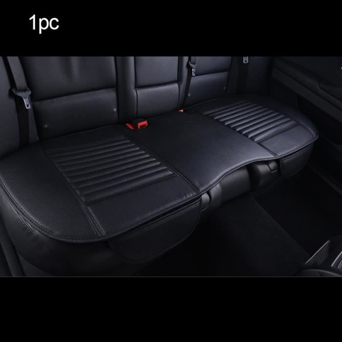 Housses de siège de voiture en cuir, imperméables, protection universelle pour Automobiles, ensemble d Full black rear 1pc