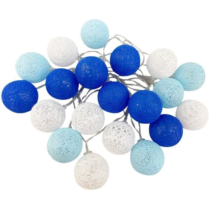 Guirlande Lumineuse Boule Coton Interieur Decoration Noel Deco 3 5m er Led Globe Light Fille Princesse Enfant Bebe Chambre Cdiscount Maison