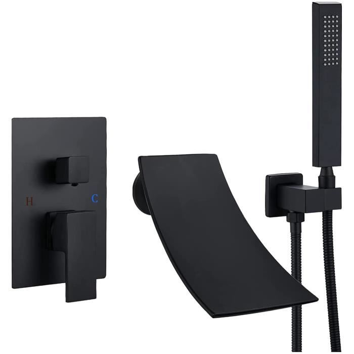 Mitigeur Cascade Baignoire Mitigeur Baignoire Avec Douchette, Robinet Baignoire Avec Douchette Cascade Robinet Salle Bain Robinets De Douche Et Baignoire De Douche