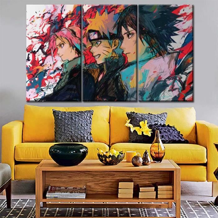 Affiche imprimée toile Anime Graffiti caractère Naruto photos HD peinture  décor à la maison moderne pour salon cadre mur~17942 - Cdiscount Maison