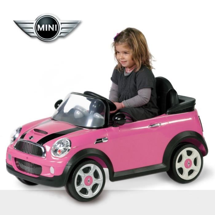 BIEMME MINI COOPER electrique avec radiocommande ROSE - Cdiscount