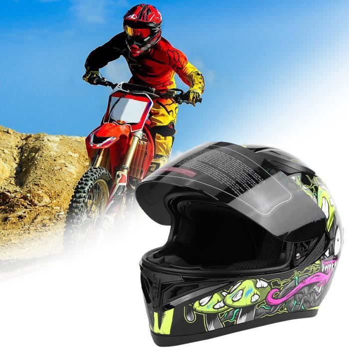 Universel Adulte Plein Visage Moto Velo Securite Demi Casque Double Lentille Anti Buee Xxl Chd Achat Vente Echappement Actif Universel Adulte Plein Visa Cdiscount