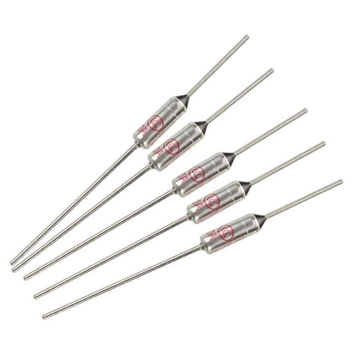 Lot De 5 Fusibles Thermiques 10A 250V - Sécurité électrique Pour Appareils Ménagers