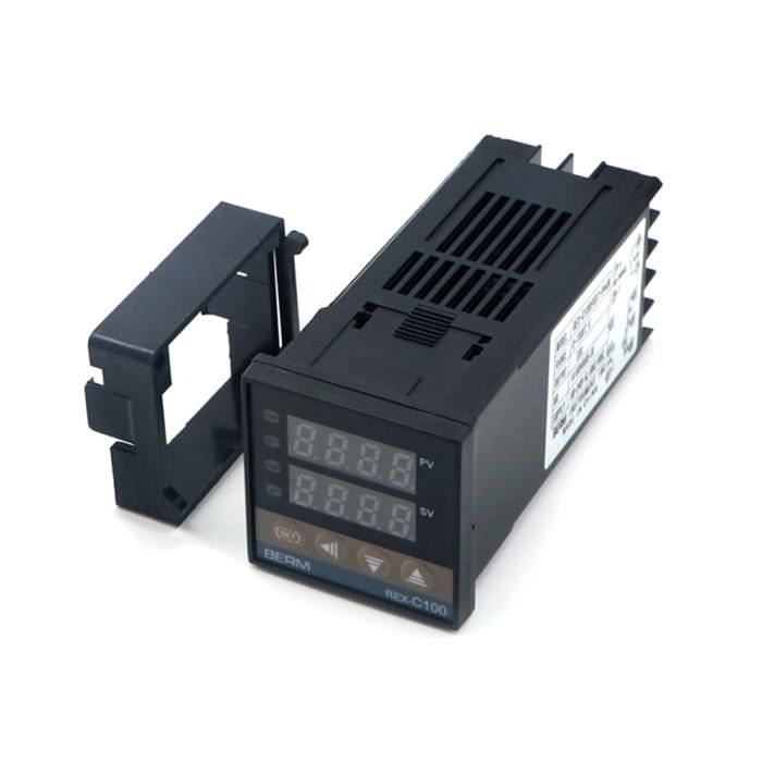 Contrôleur PID REX-C100 - Thermostat Numérique Type K, Sortie Relais SSR, 220V, Neuf