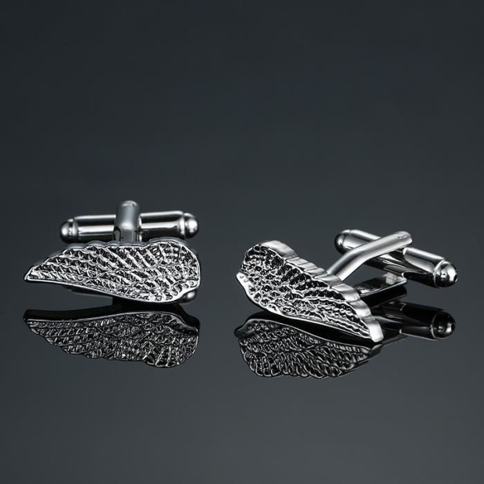 Boutons De Manchettes Nœud Plaqué Argent - Style Rétro élégant - Occasion Parfait état