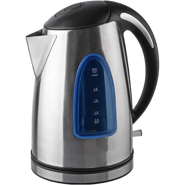 KitchenBoss Bouilloire Électrique:Bouilloire Inox 1,7 L, Bouilloire