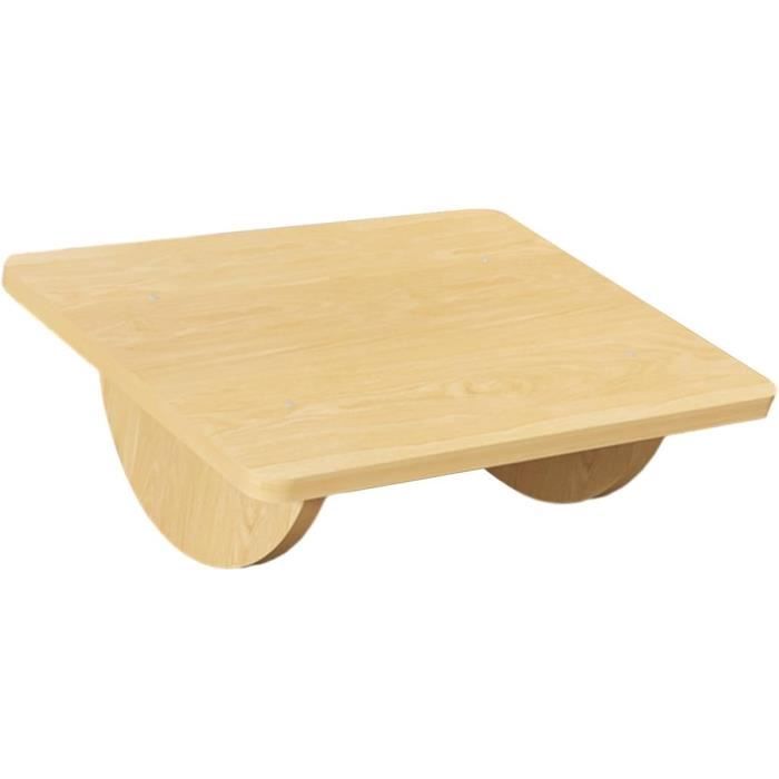 Repose-Pieds Forme Fleur En Bois - Pouf Mignon Antidérapant Rose - Tabouret Polyvalent Sous Bureau Ou Canapé
