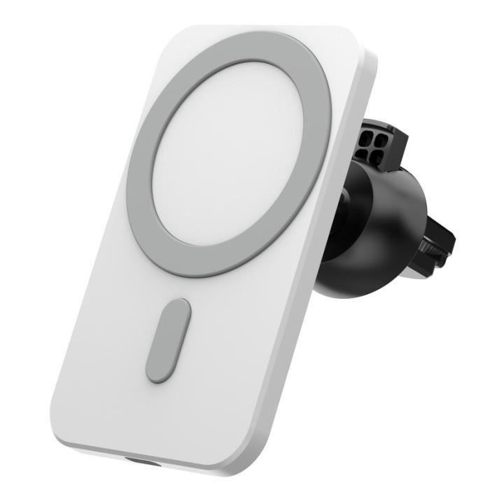 Support Chargeur Magsafe Voiture 15W - Fixation Ventilation Ou Tableau De Bord | Pour IPhone 12-16