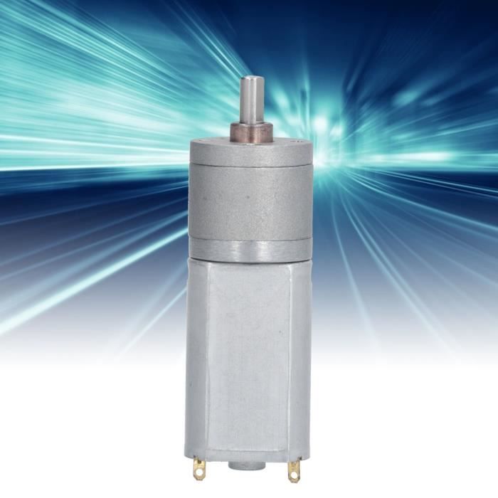 Moteur à Engrenages DC 12V 15-200 Tr/min - Micro-Réducteur Haute Couple Boîte Métallique Diamètre 20 Mm Polyvalent